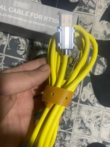 EPOMAKER Cabo de teclado RT100 USB-C, cabo de teclado mecânico e magnético destacável