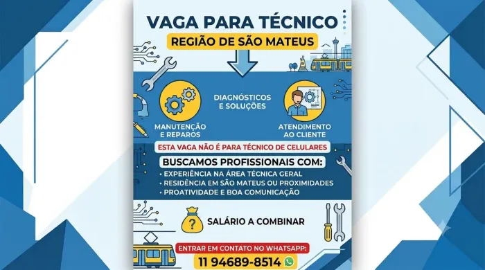 Vaga para técnico em celulares zl