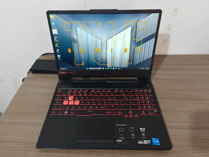 Notebook Gamer Asus TUF Gaming F15 i5-11400H 16gb 512gb RTX 3050 Tela 144HZ