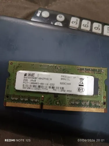 R$35,00 MEMÓRIA DDR3 2 GB SMART.