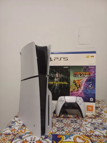 Playstation 5 Slim c/mídia física 848GB c/ 02 jogos