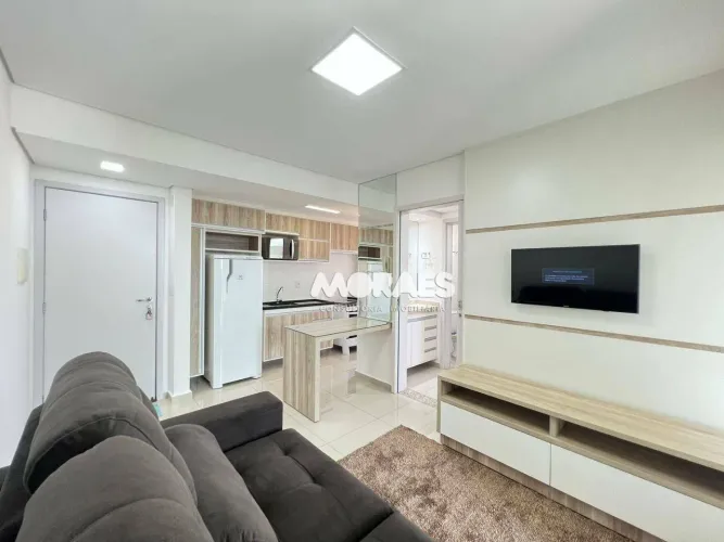 Apartamento com 1 quarto para alugar, 50 m² por R$ 2.800/mês - Residencial Praça do Poeta