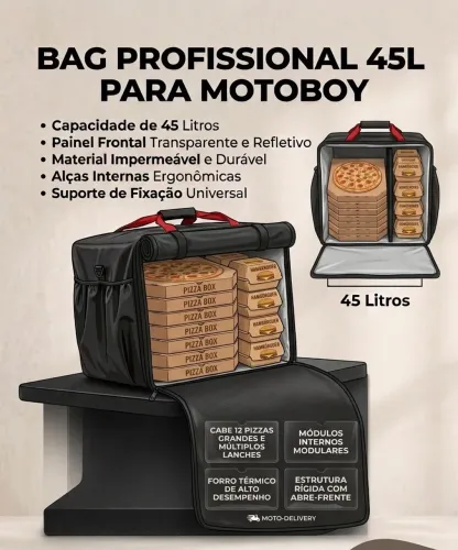Bag motoboy nova 45 litros
