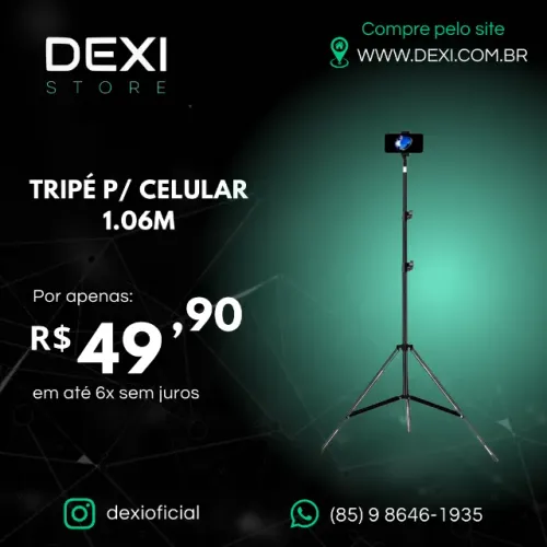 TRIPÉ P/ CELULAR 1.06M