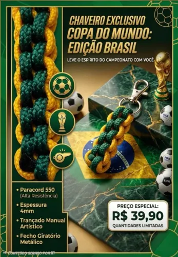 Chaveiro em paracord 550