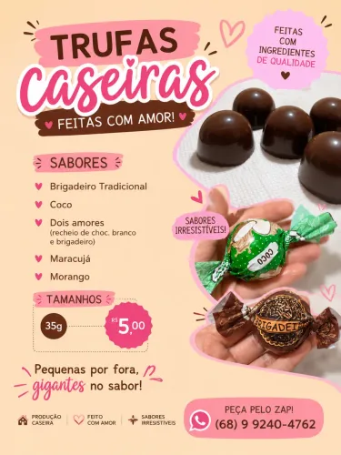 Trufas artesanais