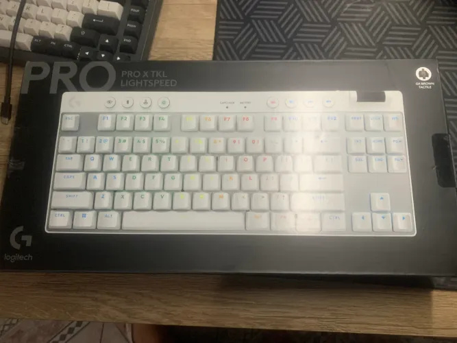 Teclado Gamer Branco Logitech G Pro X Lightspeed - Novo, na Garantia