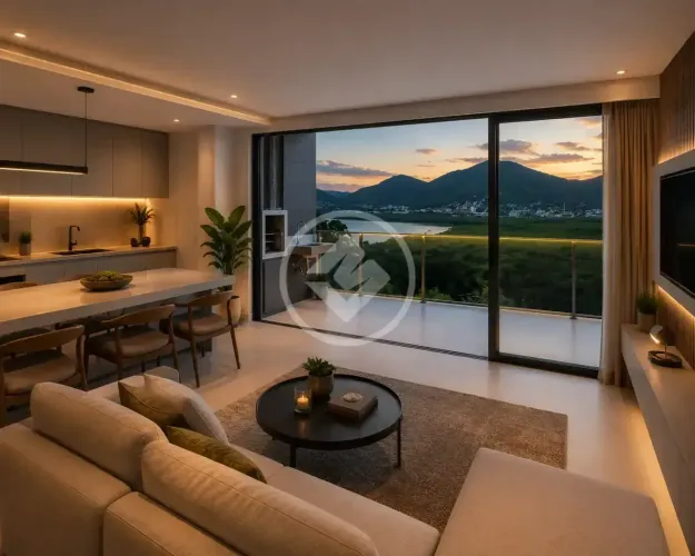 Apartamento Moderno com Vista para o Mar e Manguezal