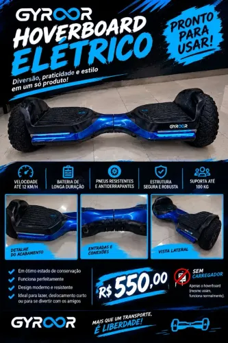 Hoverboard elétrico GYROOR ?<br>