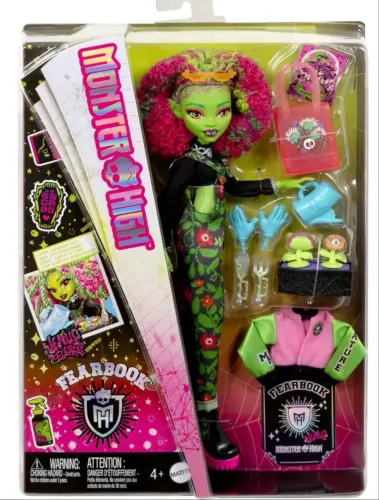 Boneca Monster High Venus Mcflytrap Fearbook Com Acessórios