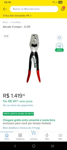 Alicate crimpador R35