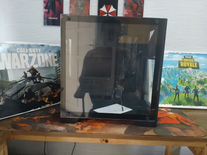 Gabinete gamer aquário
