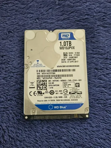 Lote 2 HDs Western Digital (1TB + 500GB) Slim - Saúde 100%