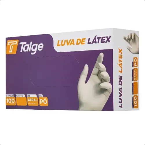 LUVA LATÉX COM PÓ (TODOS TAMANHOS) - TALGE