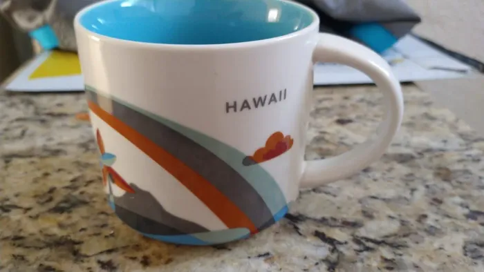 Caneca starbucks 414ml Hawaii xícara nova havai com tag