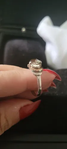 Anel de prata com ouro 14k 