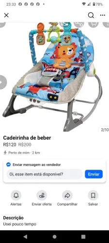 CADEIRINHA DE DESCANSO PARA BEBÊ 