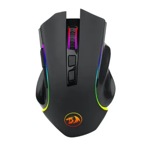 Mouse Gamer LACRADO Redragon Griffin RGB 8000DPI 7 Botoes Wireless Preto M602-KS-V2