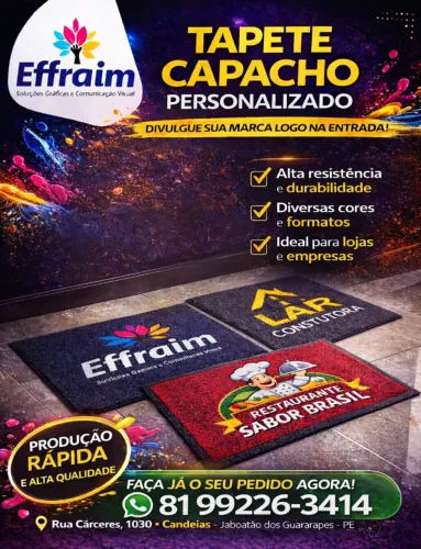 Tapete Capacho Personalizado - Entrada com Estilo