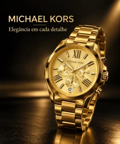 RELÓGIO MICHAEL KORS ORIGINAL DOURADO ? ELEGÂNCIA E SOFISTICAÇÃO