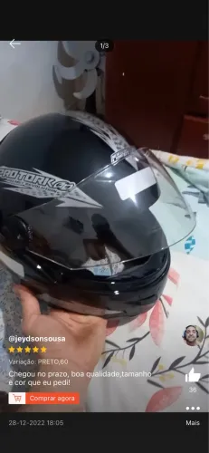 Capacete novo 