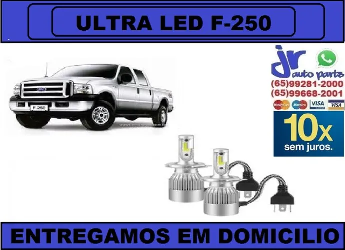 Lampada Ultra LED (Alta e Baixa)Ford F-250 6000K 12V 24V