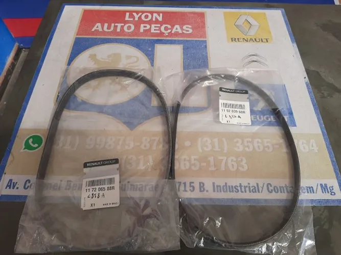 Par correias Poly V Renault Kwid