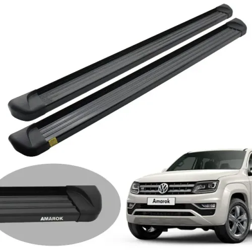 Estribo Volkswagen Amarok - Cabine Simples - Alumínio Preto - T1021P