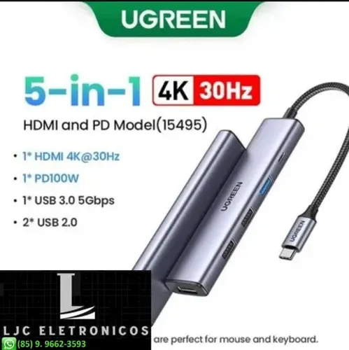 Hub Usb C Ugreen 5-in-1