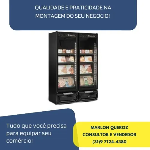 Freezer 2 Portas Gelopar Novo