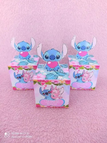 Caixa Personalizada Stitch - Festa Infantil