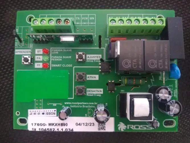 Central de comando placa rossi Placa para motor Rossi nkxhb30 (Distribuidor Jk Eletr