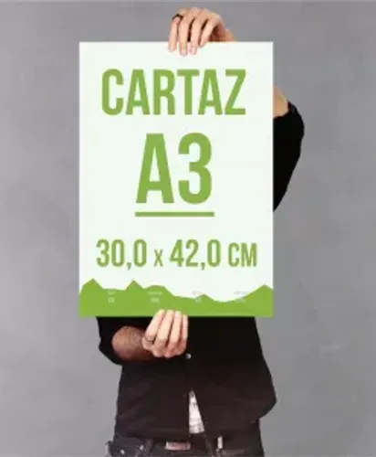 Cartaz A3 personalizado para divulgação