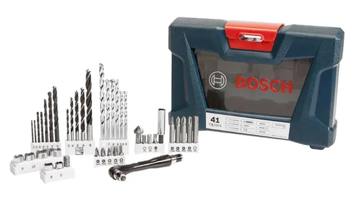 Brocas e Pontas Kit Multifuncional Bosch Com Maleta 41pcs 