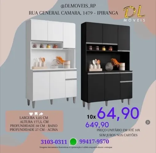 Armário de Cozinha Pequeno Novo