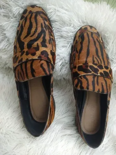 Mocassim Arezzo animal print