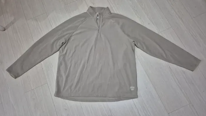 Casaco de frio de flanela bege Quechua . Tam. XXL