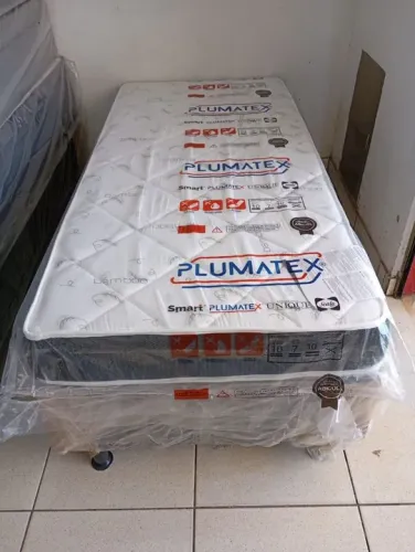 Cama box solteiro base mais colchão d 33 17 cm