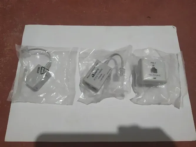 Kit 3 Unidades: 1 Adaptador Pm-1, 2 Filtro De Linha Telefone