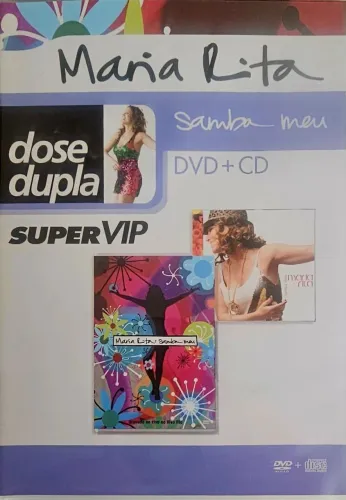 CD + DVD Maria Rita - Samba meu Dose dupla. Novo. Nunca foi usado. Músicas maravilhosas 