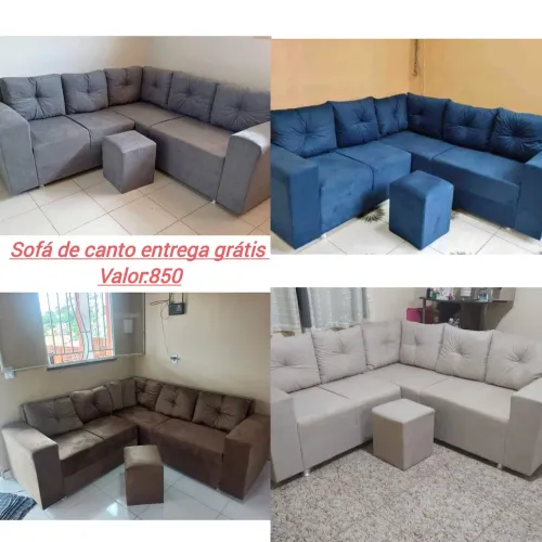 Sofá de Canto com Entrega Grátis - Valor: R$850