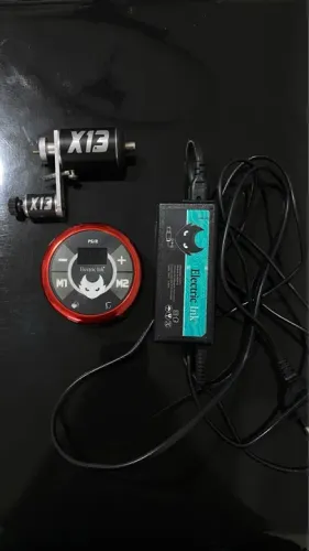 Máquina de Tatuagem Rotativa X13 e Fonte- Kit Completo