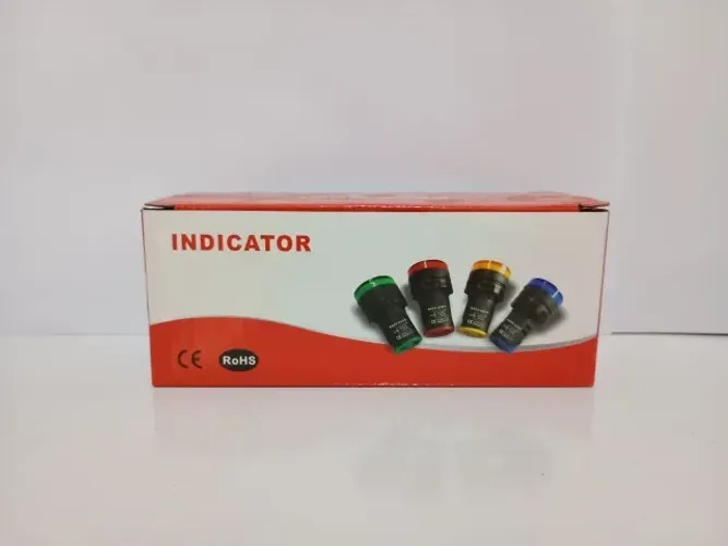 Kit 10 Sinaleiros Led 22mm Vermelho Amarelo Verde Azul Branco MCI Tensão 12v a 48v