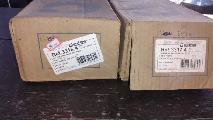 Par lanterna traseira do gol BX 80 x 86