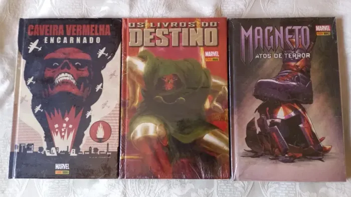Marvel coleção vilões - Caveira Vermelha, Dr. Destino e Magneto