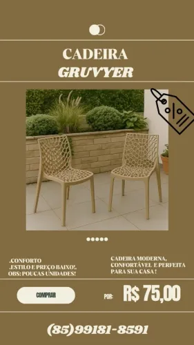 Cadeira Gruvyyer - Conforto e Estilo para sua Casa