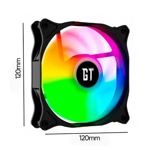 Cooler Fan 120mm Led ARGB para Controladora Goldentec - WZetta