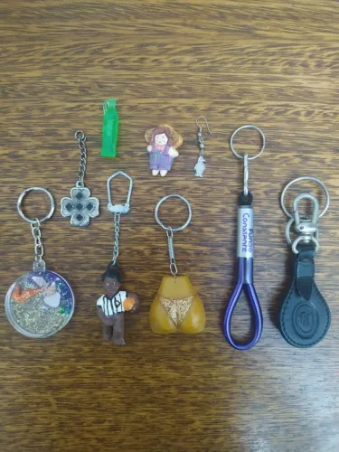 Conjunto De 9 Chaveiros Diversos