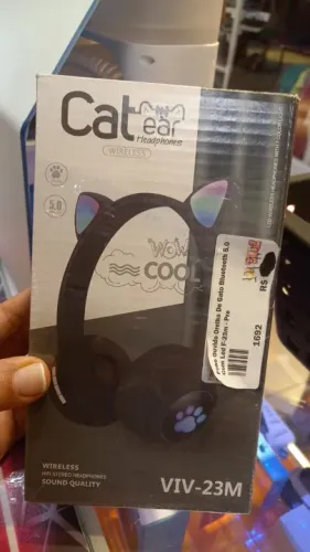 Fone de ouvido gatinho Cat ear Headphone bluetooth