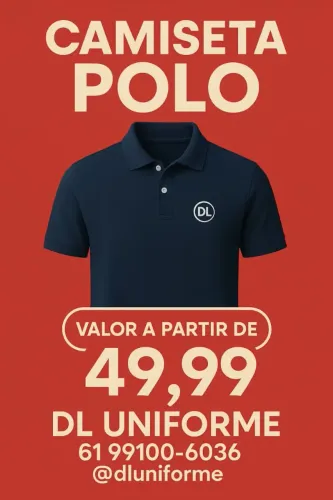 Camiseta Polo DL Uniforme - A partir de R$49,99